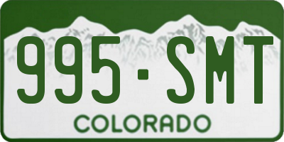 CO license plate 995SMT