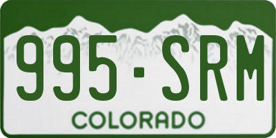 CO license plate 995SRM
