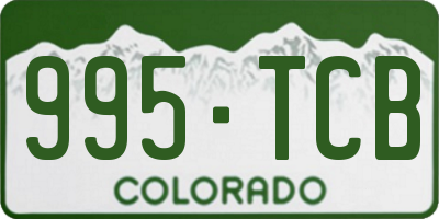 CO license plate 995TCB