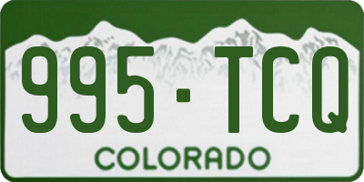 CO license plate 995TCQ