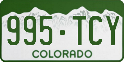 CO license plate 995TCY