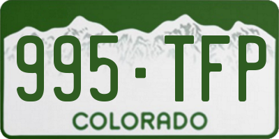 CO license plate 995TFP