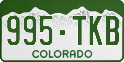 CO license plate 995TKB