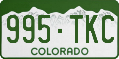CO license plate 995TKC