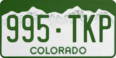 CO license plate 995TKP
