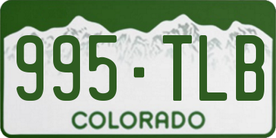 CO license plate 995TLB