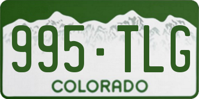 CO license plate 995TLG