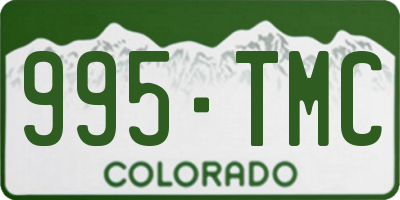 CO license plate 995TMC