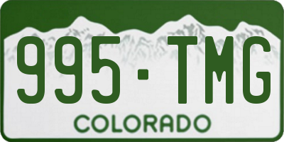 CO license plate 995TMG