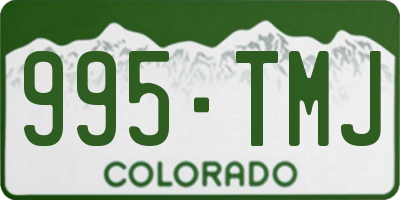 CO license plate 995TMJ