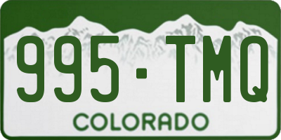 CO license plate 995TMQ