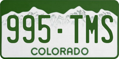 CO license plate 995TMS