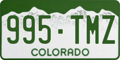 CO license plate 995TMZ