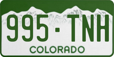CO license plate 995TNH