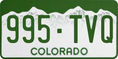 CO license plate 995TVQ
