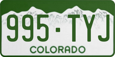 CO license plate 995TYJ