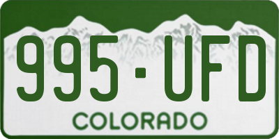 CO license plate 995UFD