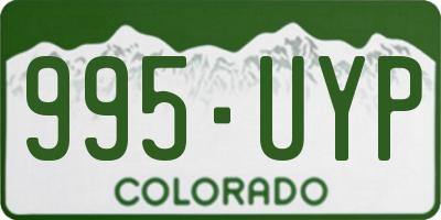 CO license plate 995UYP