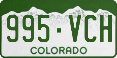 CO license plate 995VCH
