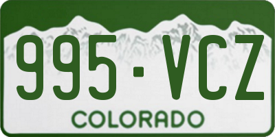 CO license plate 995VCZ