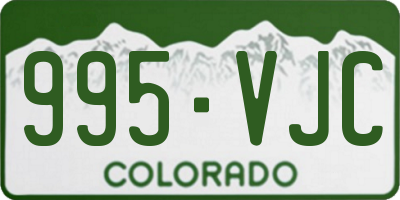 CO license plate 995VJC