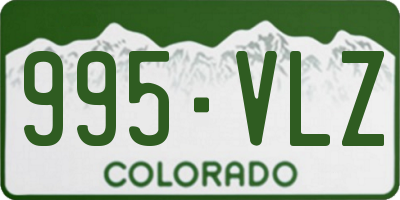 CO license plate 995VLZ