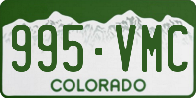 CO license plate 995VMC
