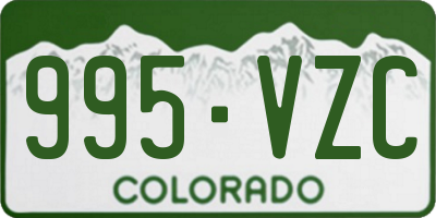 CO license plate 995VZC