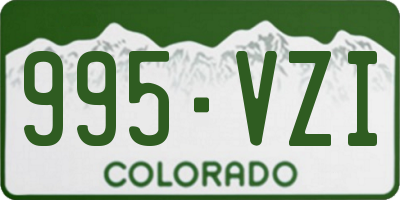 CO license plate 995VZI