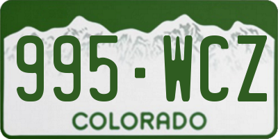 CO license plate 995WCZ