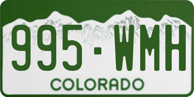CO license plate 995WMH