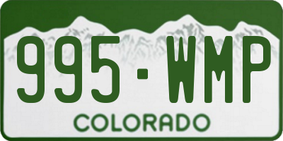 CO license plate 995WMP