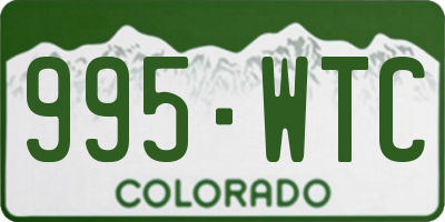 CO license plate 995WTC