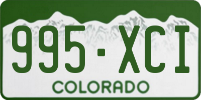 CO license plate 995XCI
