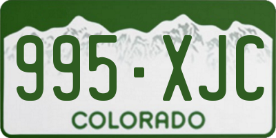 CO license plate 995XJC