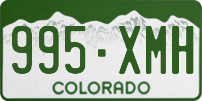 CO license plate 995XMH
