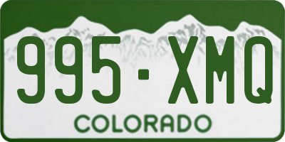 CO license plate 995XMQ