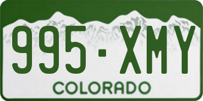 CO license plate 995XMY