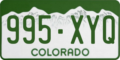 CO license plate 995XYQ