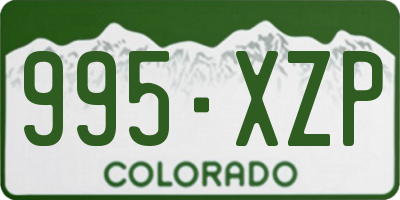 CO license plate 995XZP