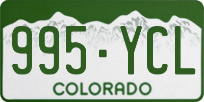 CO license plate 995YCL
