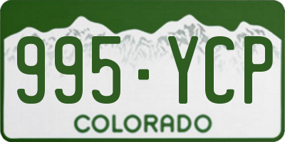 CO license plate 995YCP