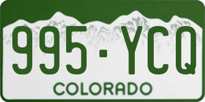 CO license plate 995YCQ