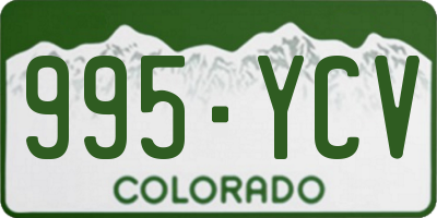 CO license plate 995YCV