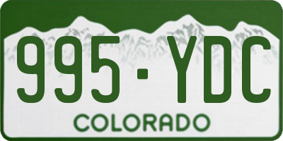 CO license plate 995YDC