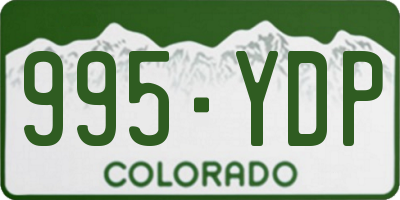CO license plate 995YDP