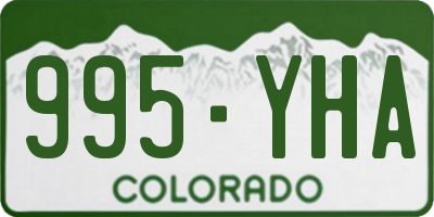 CO license plate 995YHA