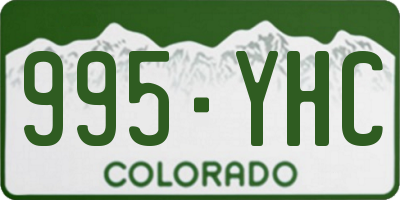 CO license plate 995YHC