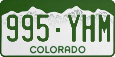 CO license plate 995YHM