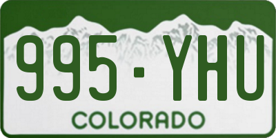 CO license plate 995YHU